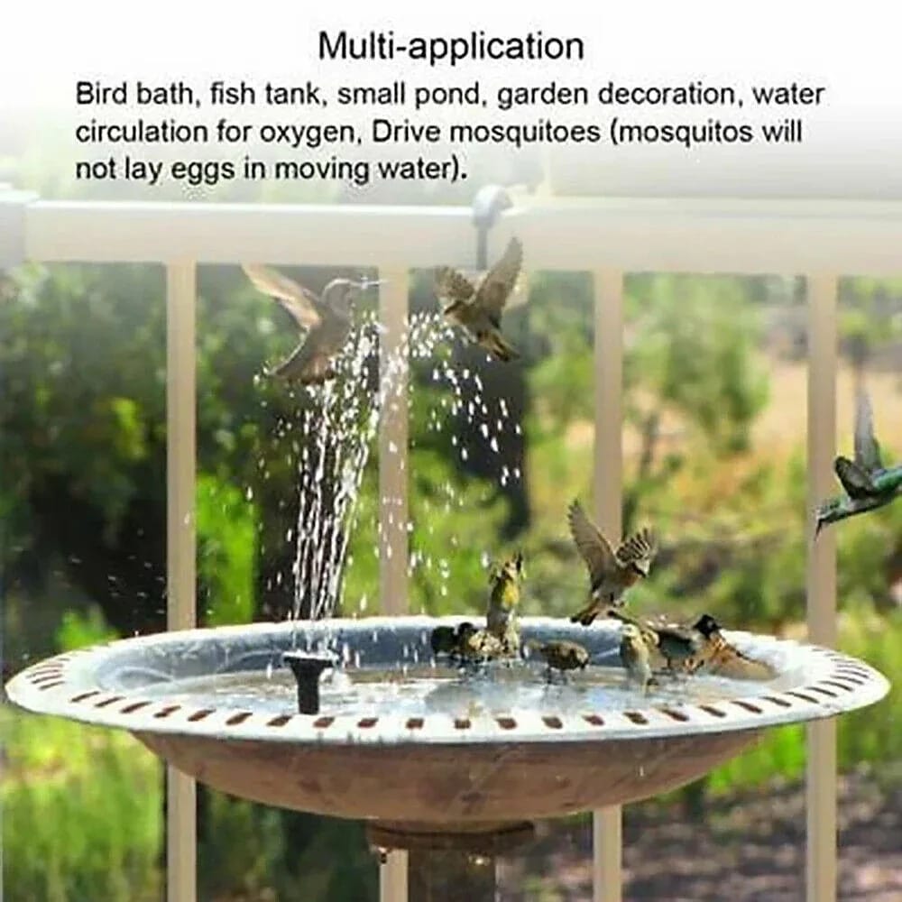 AquaDisc Solar Floating Fountain Pump
