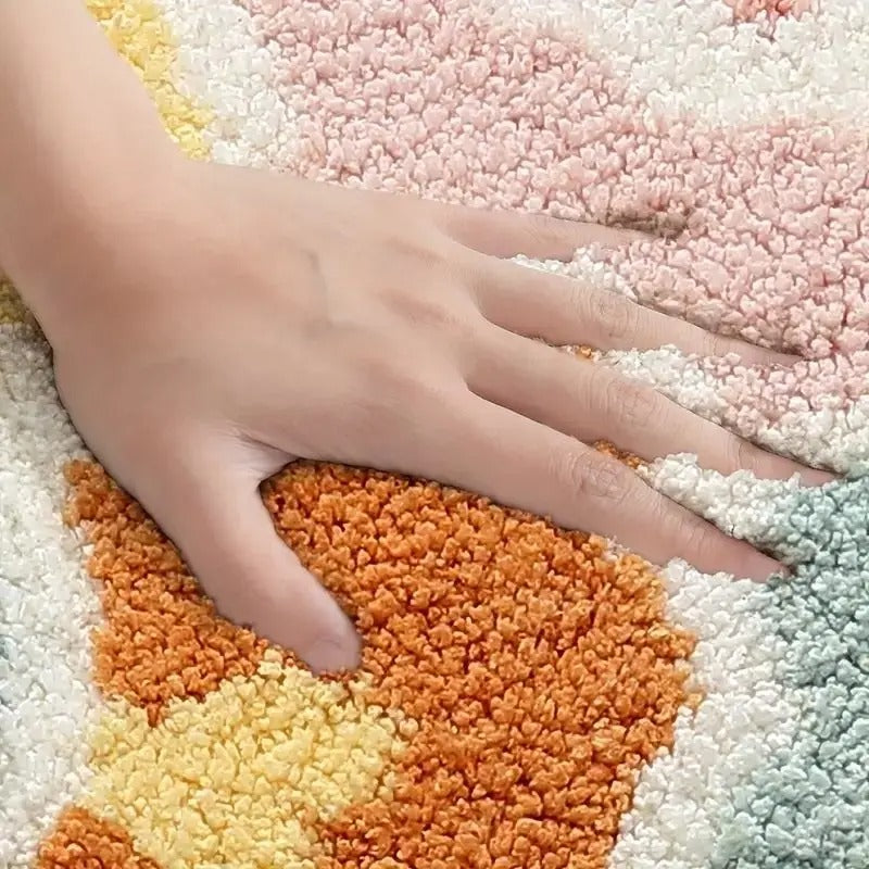Floral Comfort Bath Rug 40x60cm