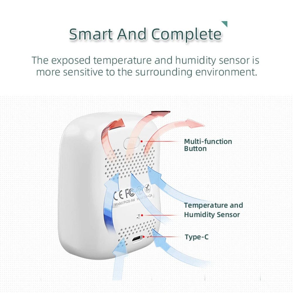 WiFi Smart Air Quality Tester with CO₂ and PM2.5 Sensor
