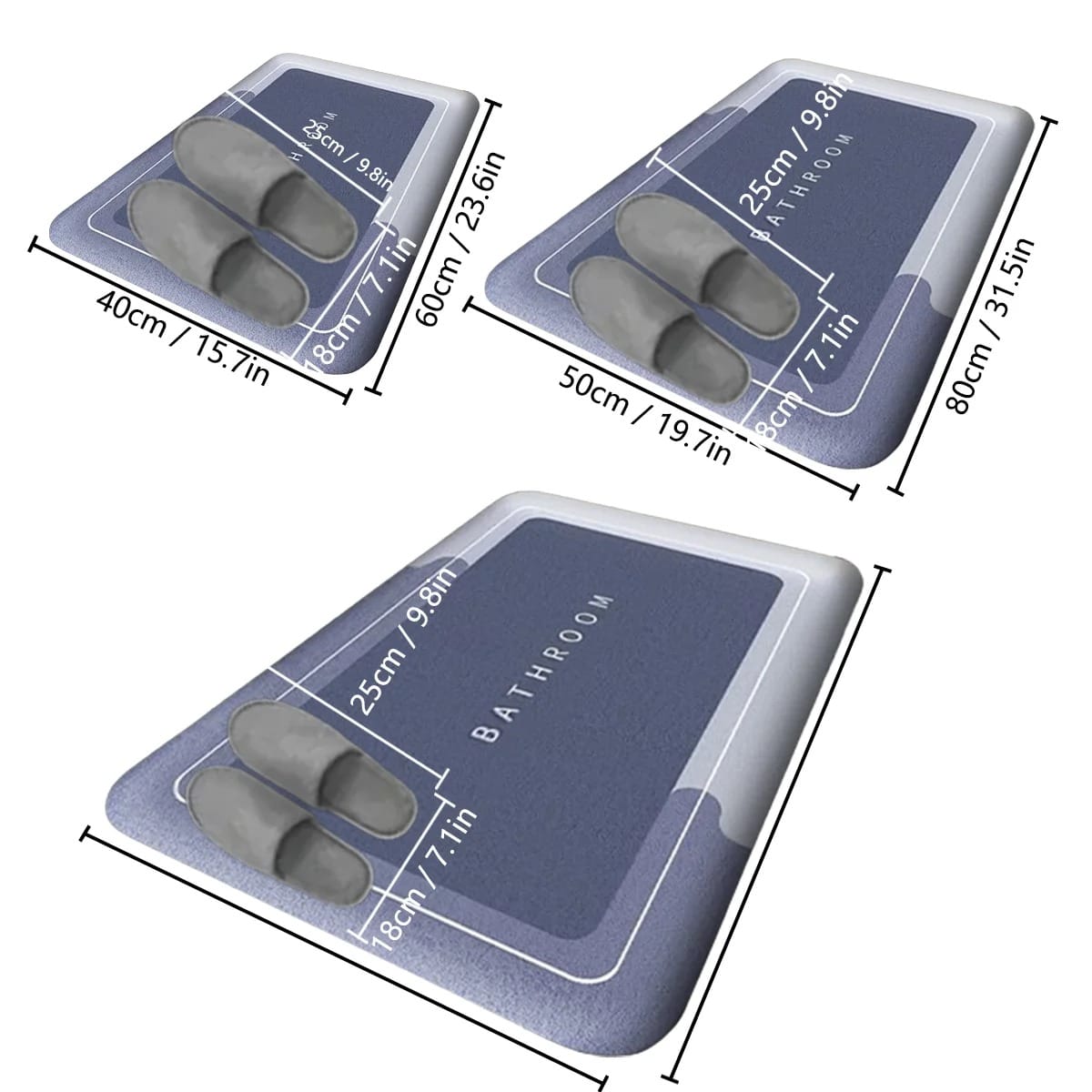 Thick Absorbent Anti-Slip Bathroom Mat