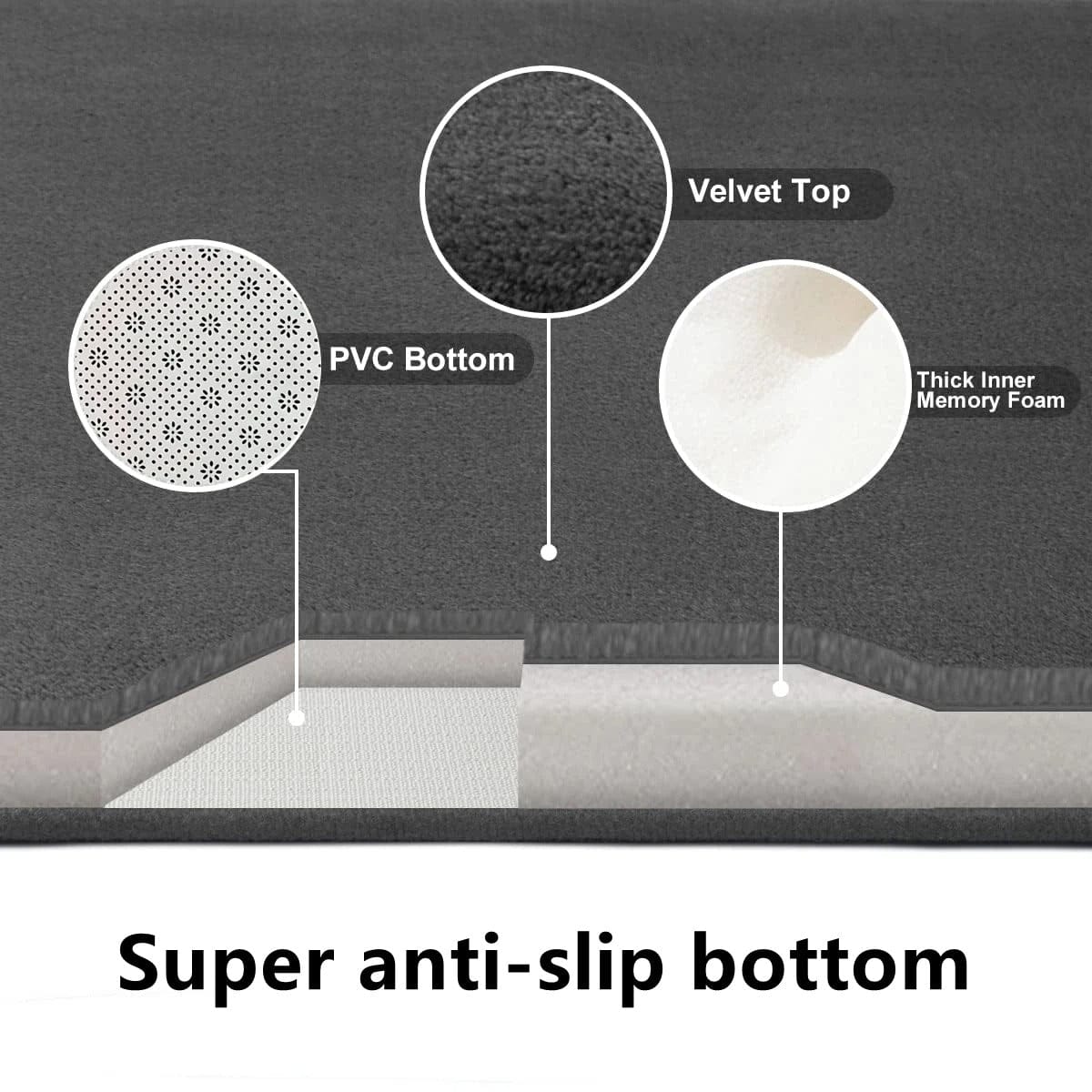 Plush U-Shaped Toilet Mat