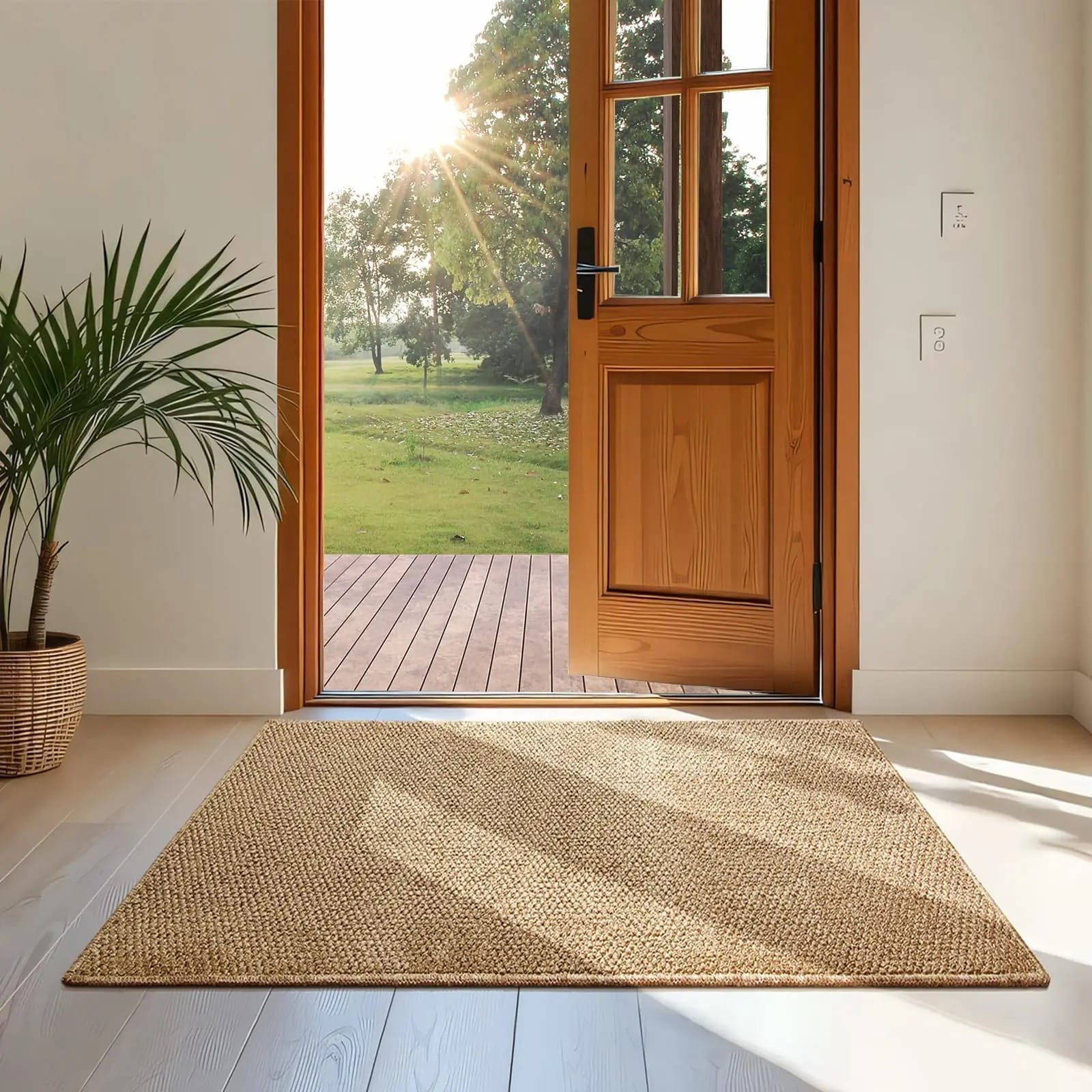 HavenStep Non-Slip Welcome Door Mat – Washable Indoor & Outdoor Entrance Rug