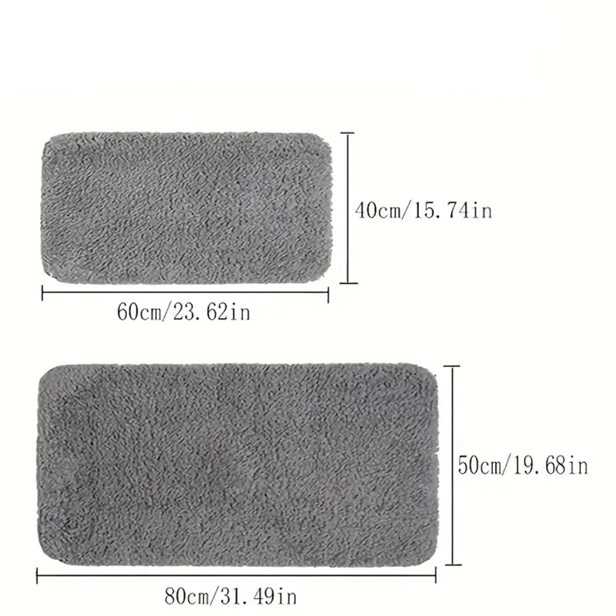 Plush Anti-Slip Water Absorbent Bathroom Mat