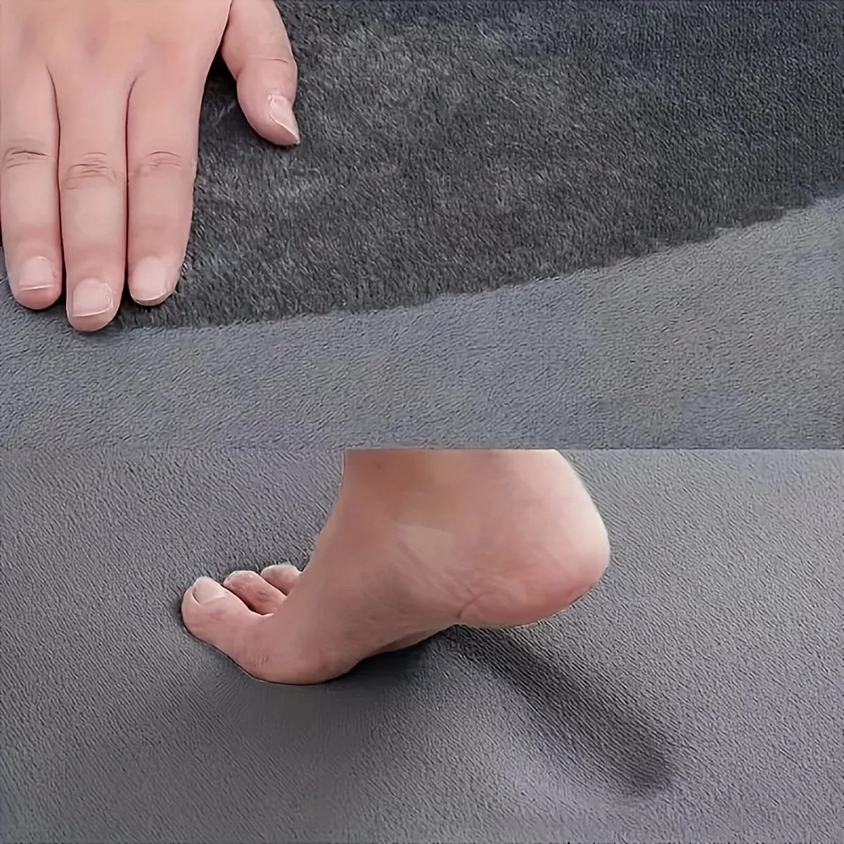 Thick Flannel Bathroom Mat Anti-Slip