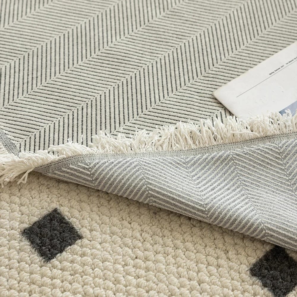 TasselLoom Chenille Sofa Cover Throw Simple Style Fringe Blanket Multi-Use Home Decor