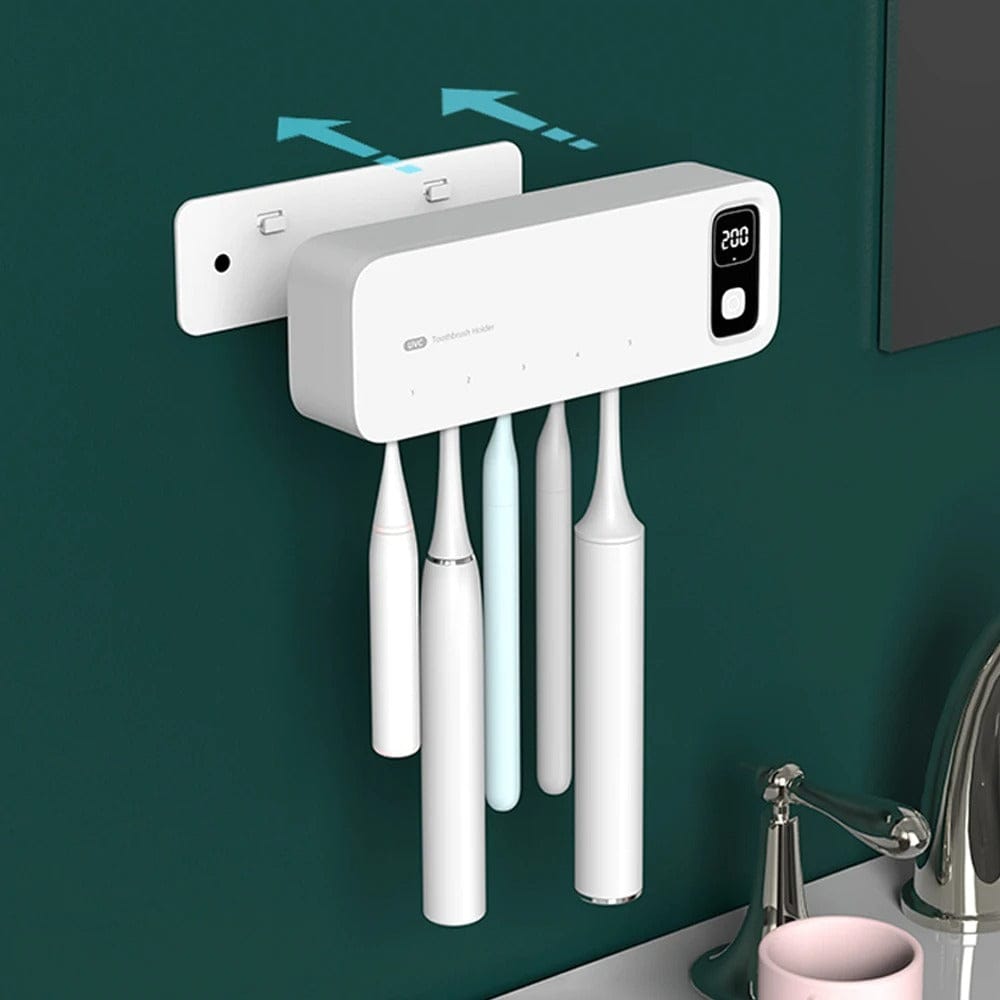 Toothbrush Steriliser – Fast-Drying Wall Mounted LED Holder