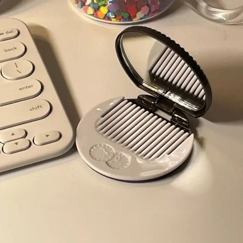 ChocoBiscuit Round Folding Makeup Mirror