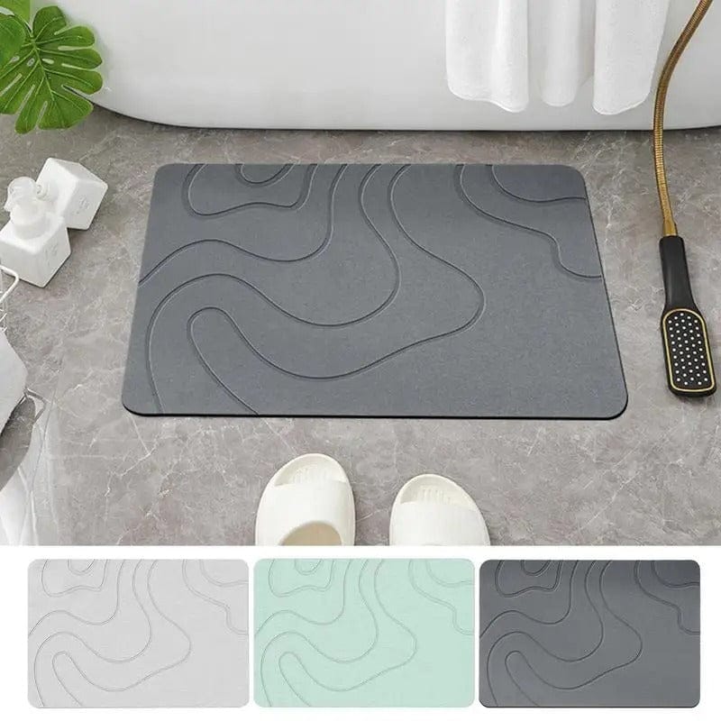 Indoor Diatomite Stone Bath Mat – Soft, Quick Dry & Absorbent