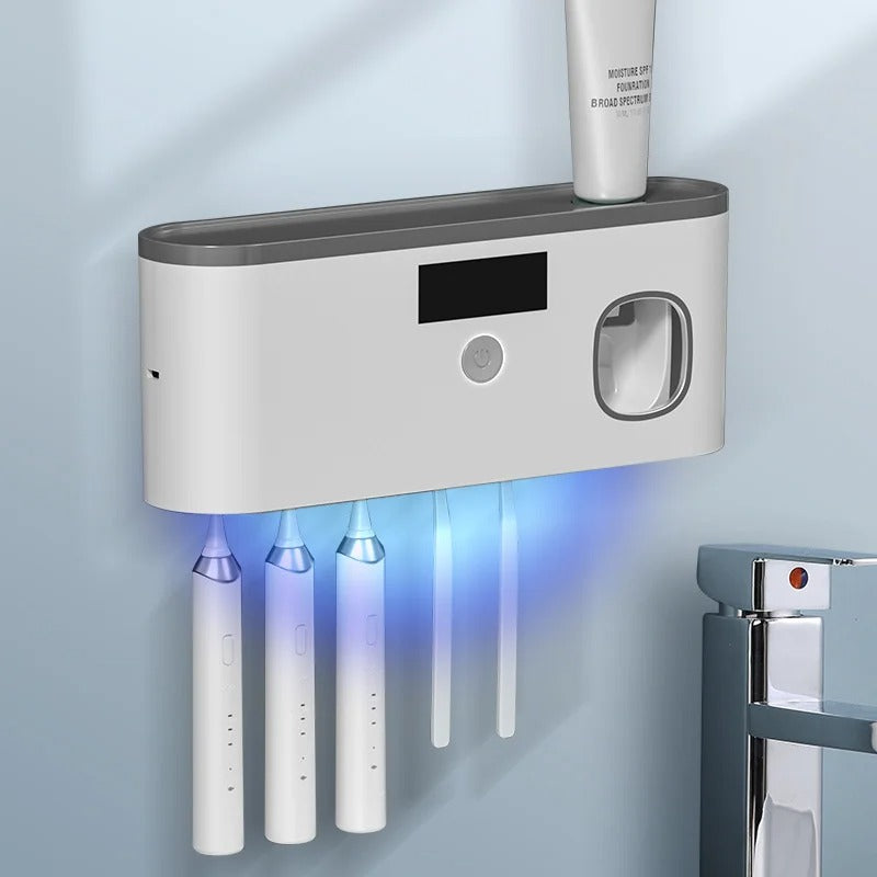 Intelligent Toothbrush Steriliser with Automatic Toothpaste Dispenser