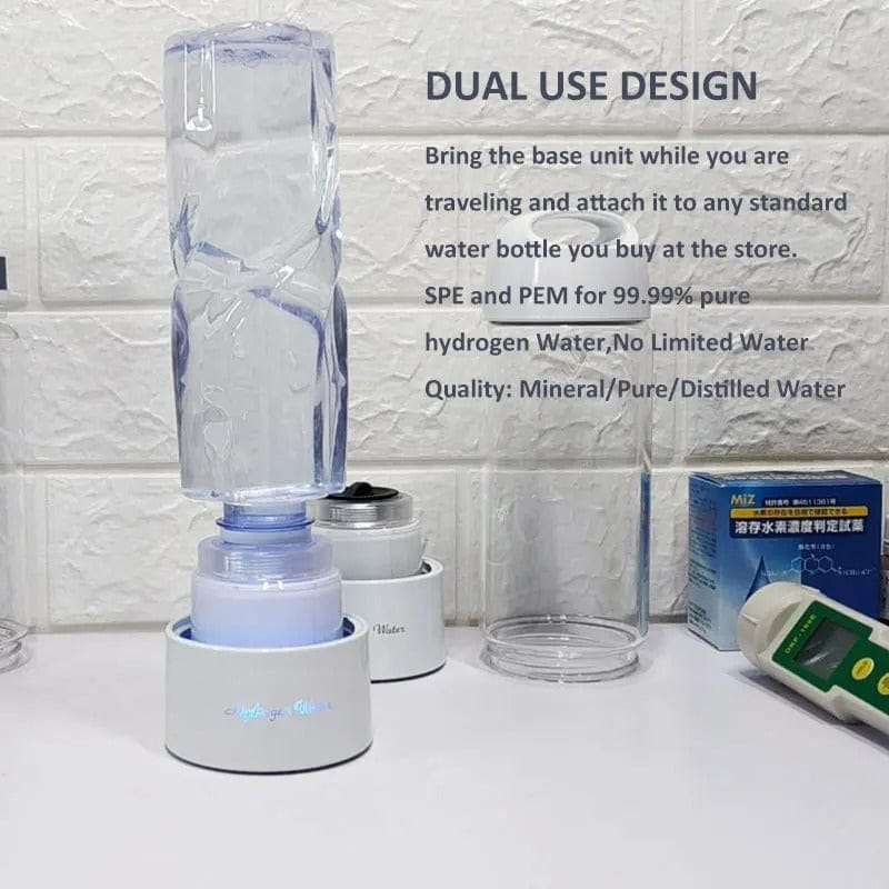 Portable Hydrogen Water Generator Bottle with 3000mAh Battery