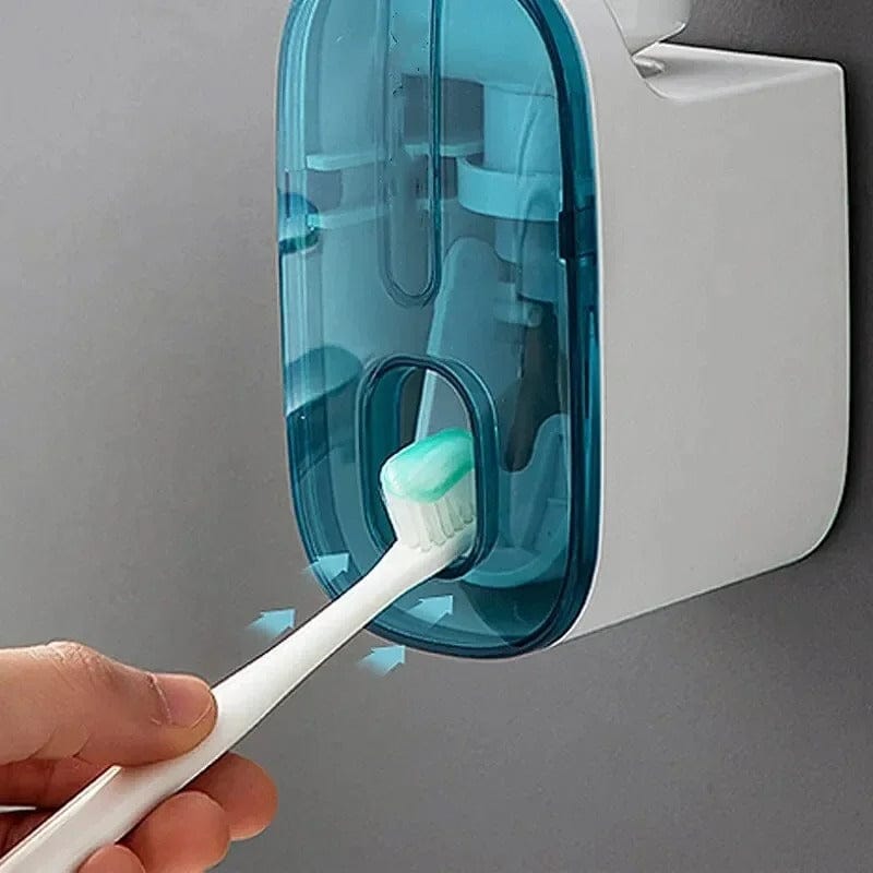 EasySqueeze Automatic Toothpaste Dispenser & Toothbrush Holder
