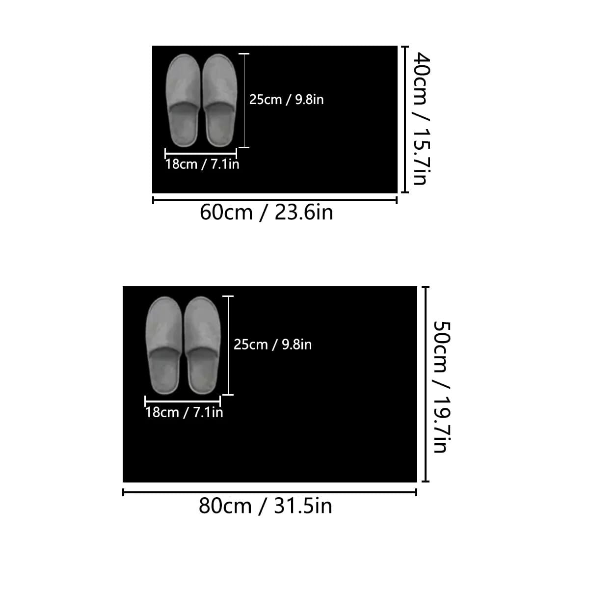 Shaped Diatomite Bathroom Mat