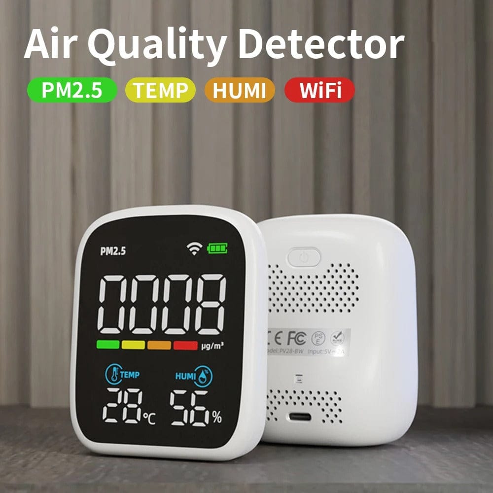 WiFi Smart Air Quality Tester with CO₂ and PM2.5 Sensor