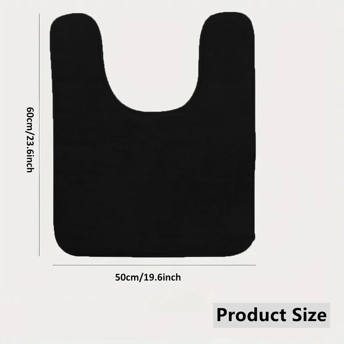 Plush U-Shaped Toilet Mat