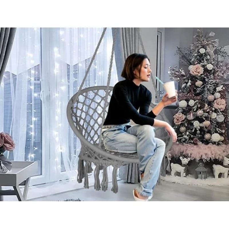 Indoor Hanging Hammock Chair with Cushion