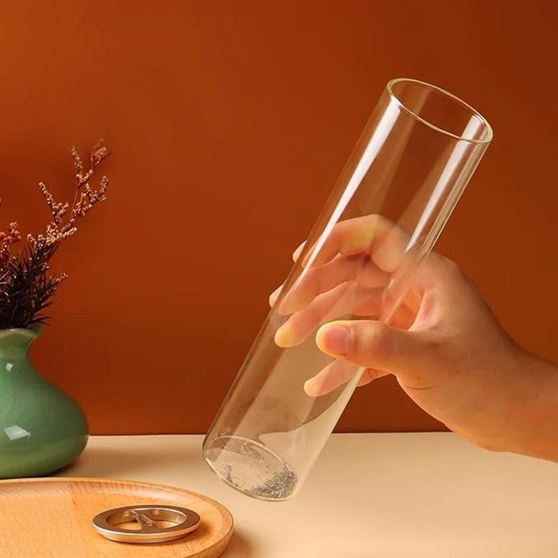 Modern Glass Incense Burner with Anti-Ash Flying Design