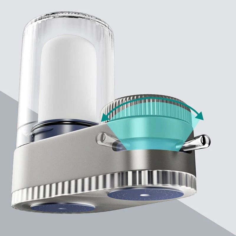 Faucet Water Purifier with Dual Washable Filter Elements