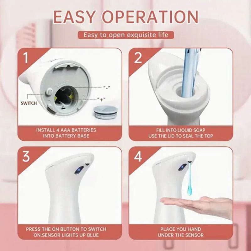 Automatic Sensor Soap Dispenser for Kitchen and Bathroom Use