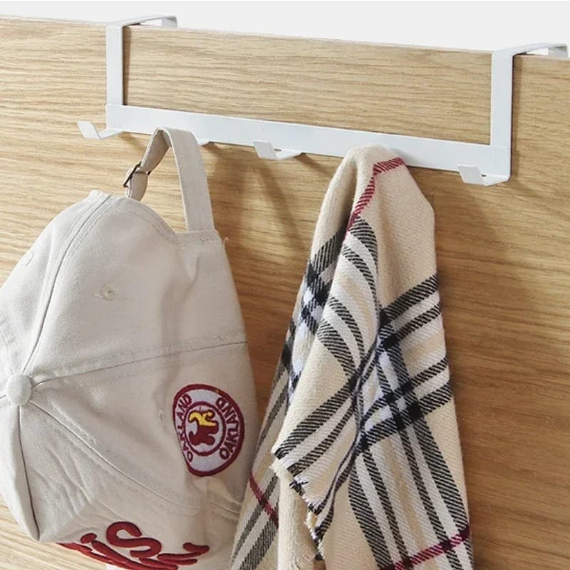 IronHold 5-Hook Over Door Rack Heavy-Duty