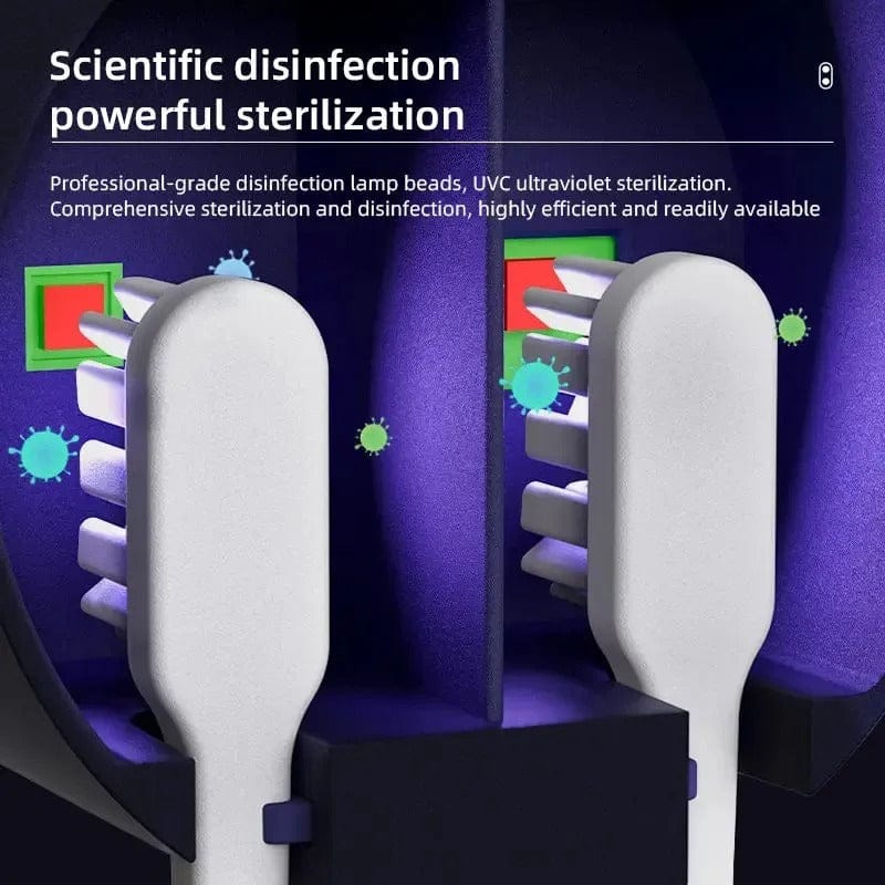 Wireless Travel Toothbrush Sanitizer – Portable USB UV Sterilizing Case