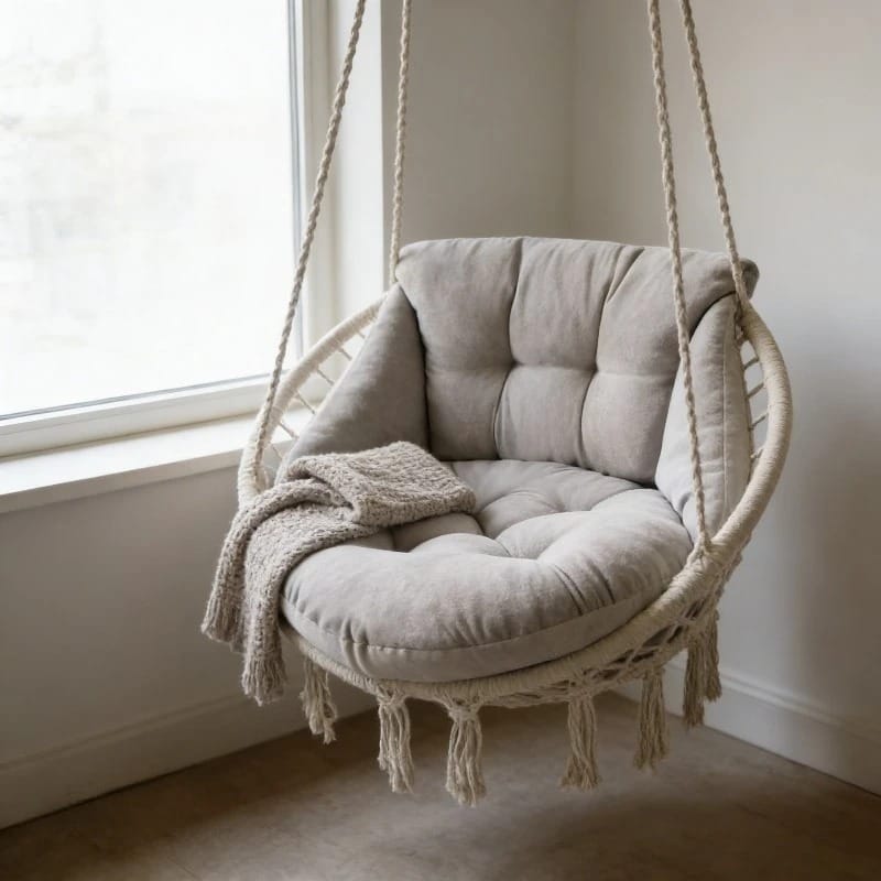 Luxury Velvet Hanging Chair Cushion