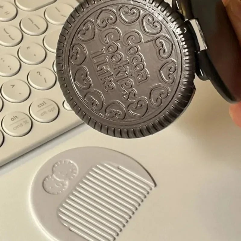 ChocoBiscuit Round Folding Makeup Mirror