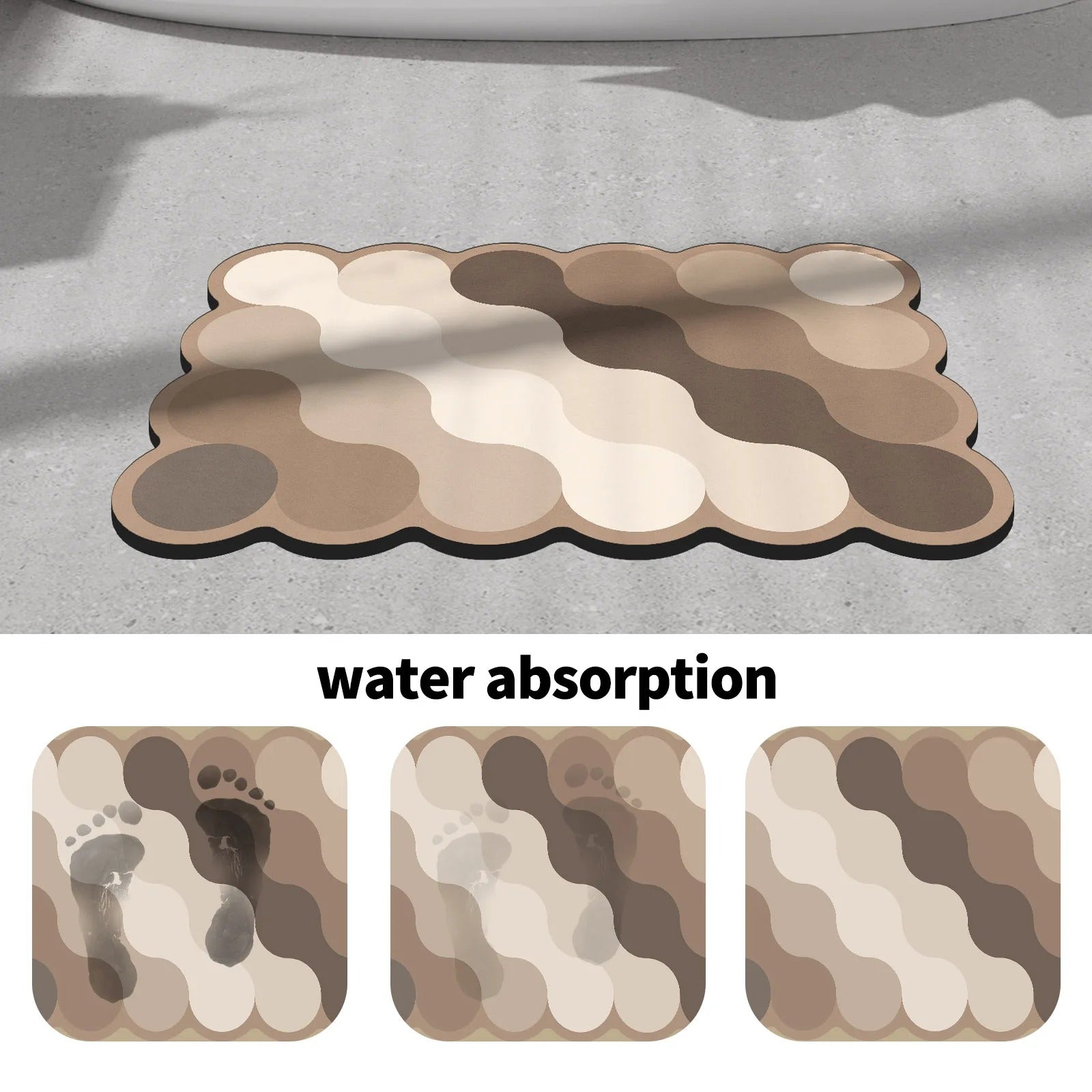 Luxury Diatomite Shower Mat