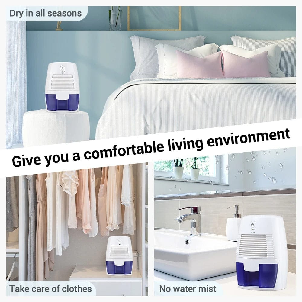 Mini Quiet Home Dehumidifier for Bedroom and Bathroom Use