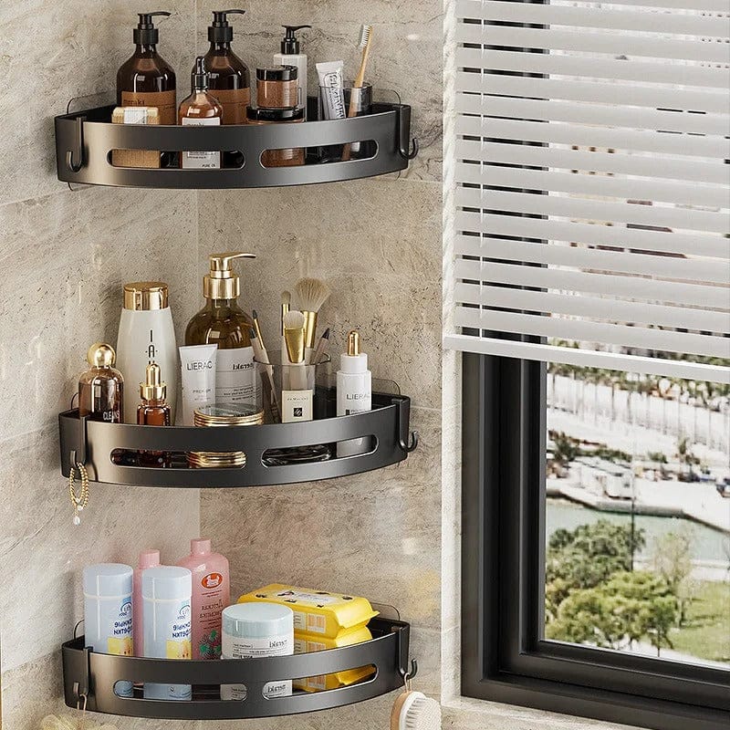Adhesive Shower Caddy Bathroom Shelf No Drill Storage Organizer