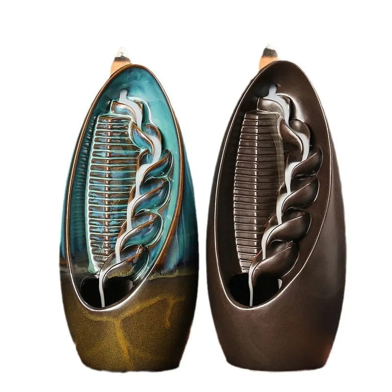 Luxury Ceramic Smoky Waterfall Incense Burner