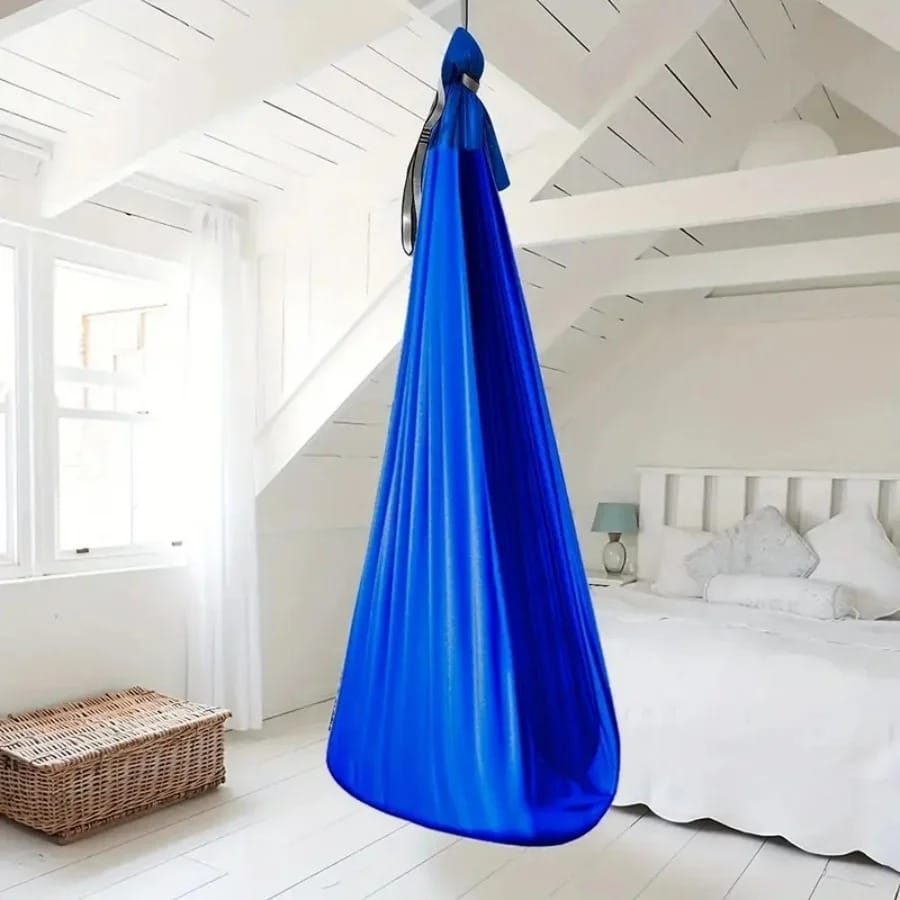 AeroFlex Aerial Yoga Hammock Swing Set – Elastic Fabric Hanging Hammock