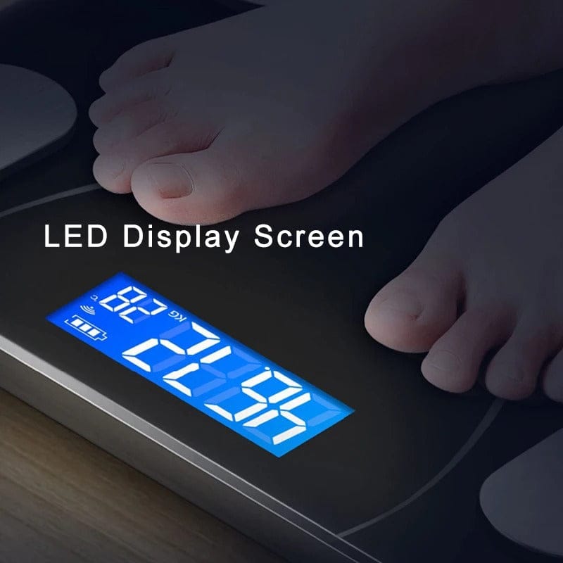 Smart Body Fat Scale – LED Digital Wireless Composition Analyzer
