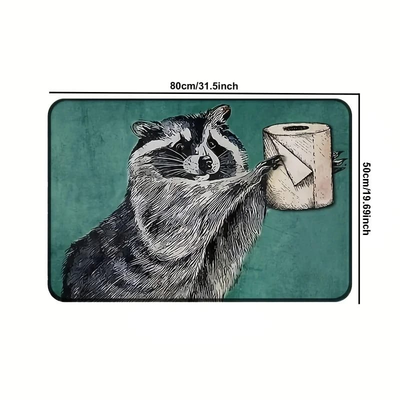 Cute Raccoon Doormat