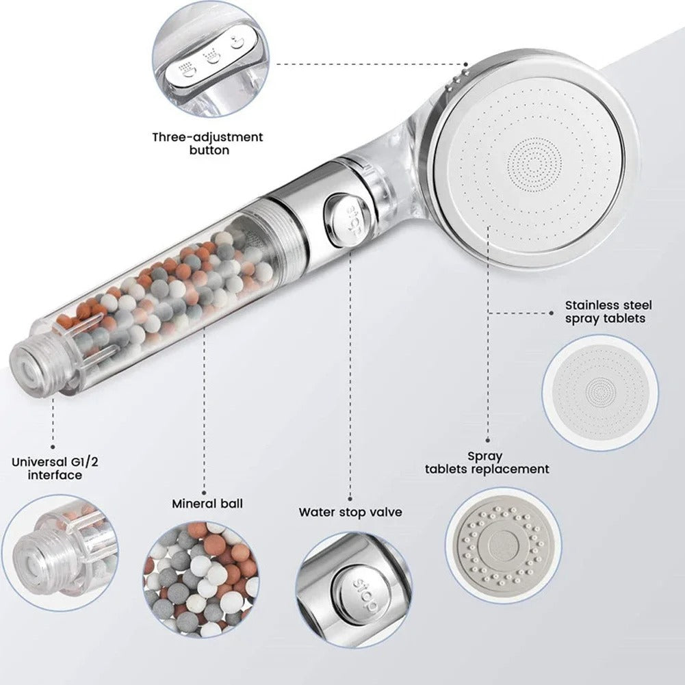 Anion Filter High Pressure Shower Head