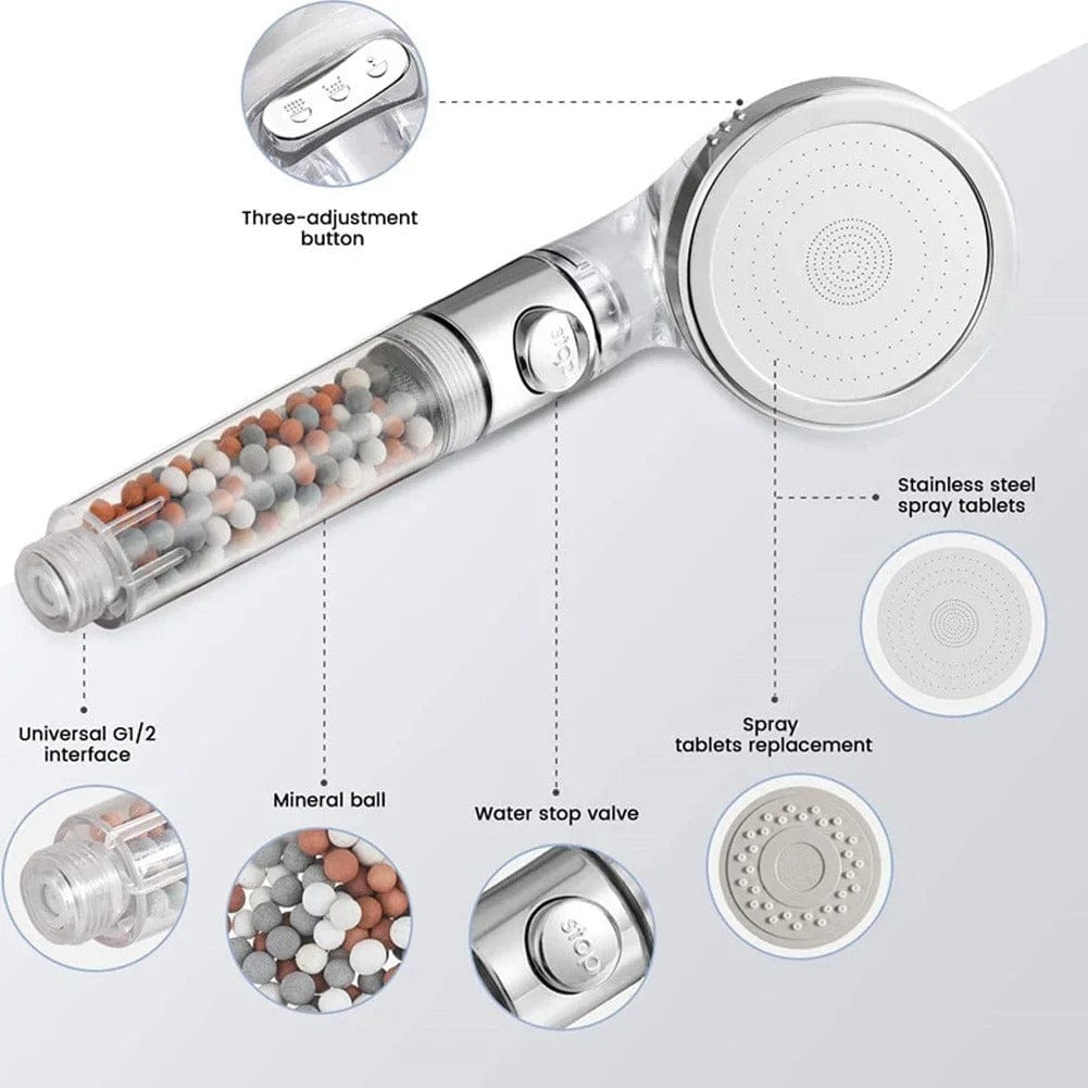 Anion Filter High Pressure Shower Head