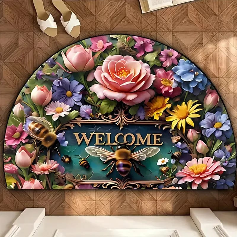 FloraArc Soft Non-Slip Kitchen Door Mat