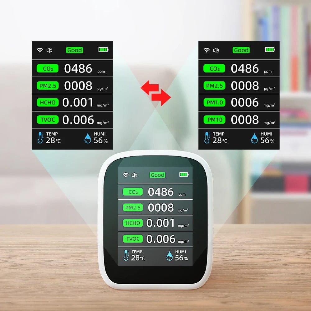 WiFi 8-in-1 Smart Air Quality Monitor Detector