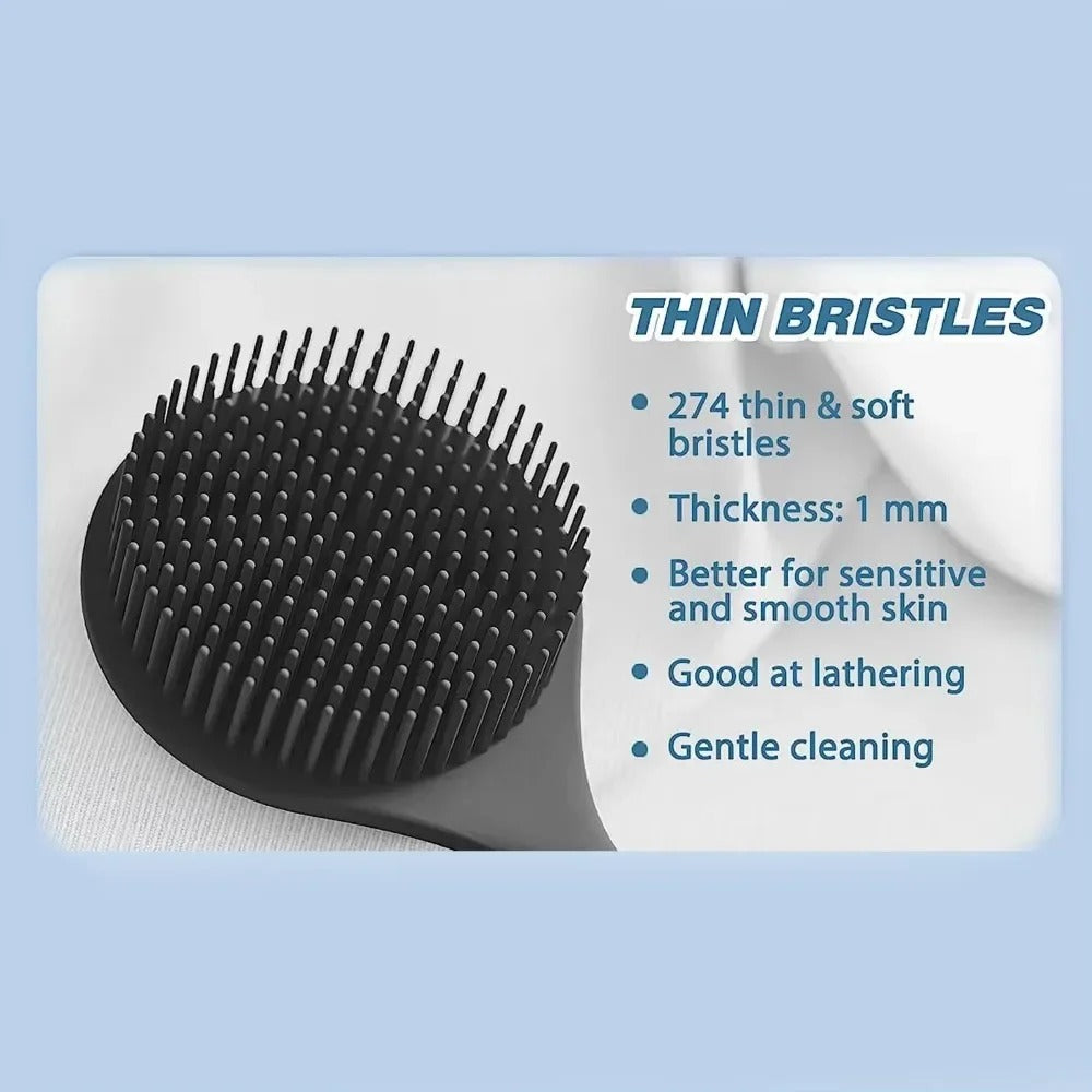 PureGlow Exfoliating Back Scrubber Brush with Long Handle