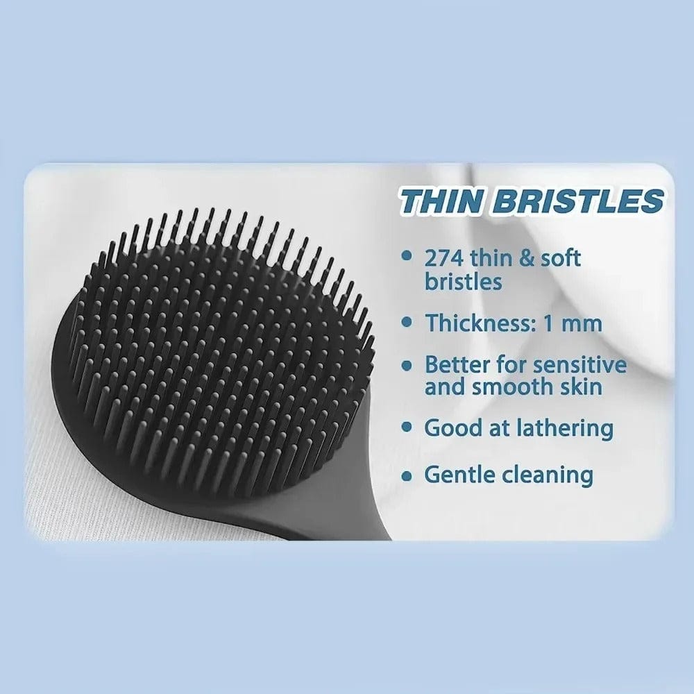 PureGlow Exfoliating Back Scrubber Brush with Long Handle