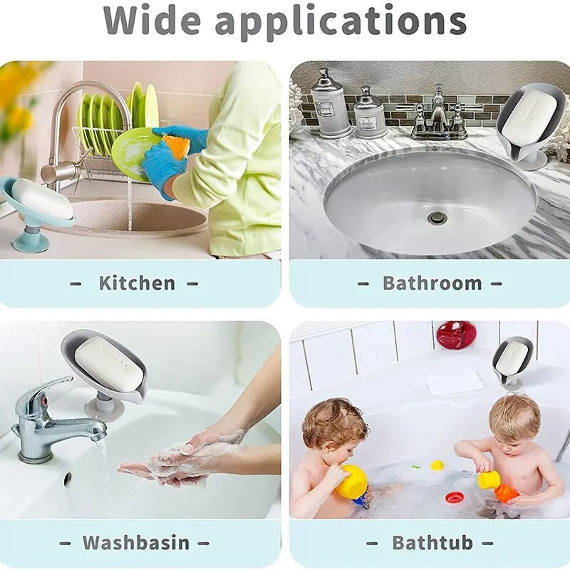 AquaLeaf Soap Holder Set (2-Pack)