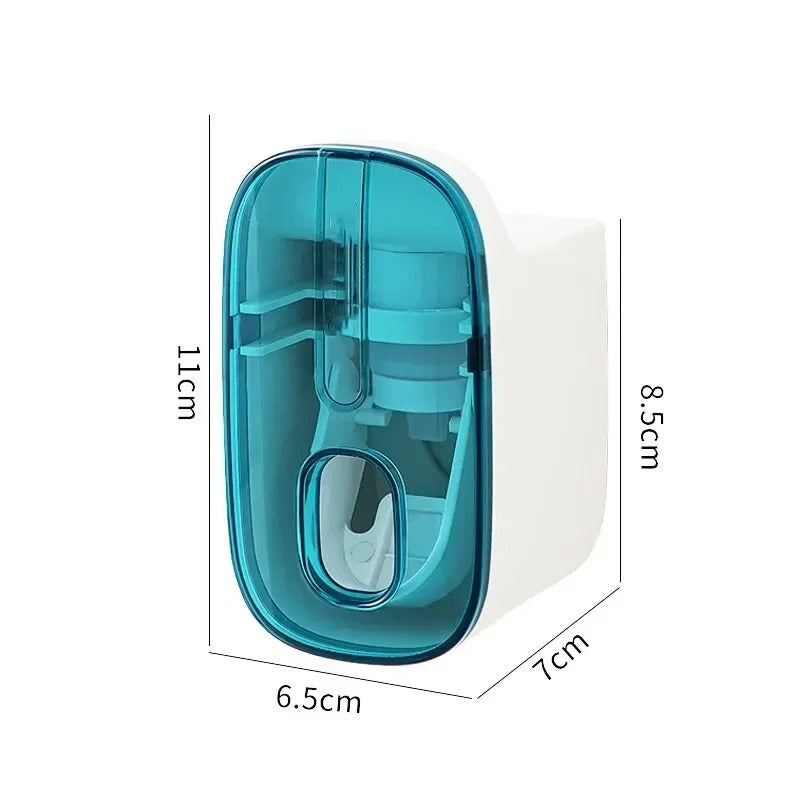 EasySqueeze Automatic Toothpaste Dispenser & Toothbrush Holder