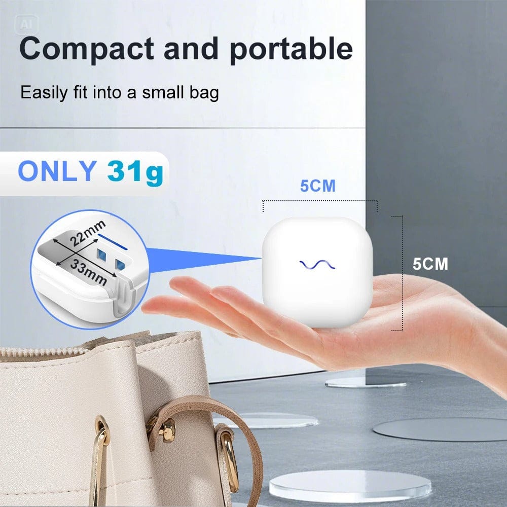 99.99% UV Toothbrush Sterilizer – Mini Portable Rechargeable Case