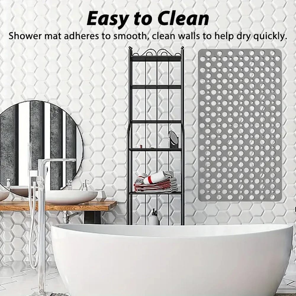 Non-Slip Bath Mat with Suction Cups