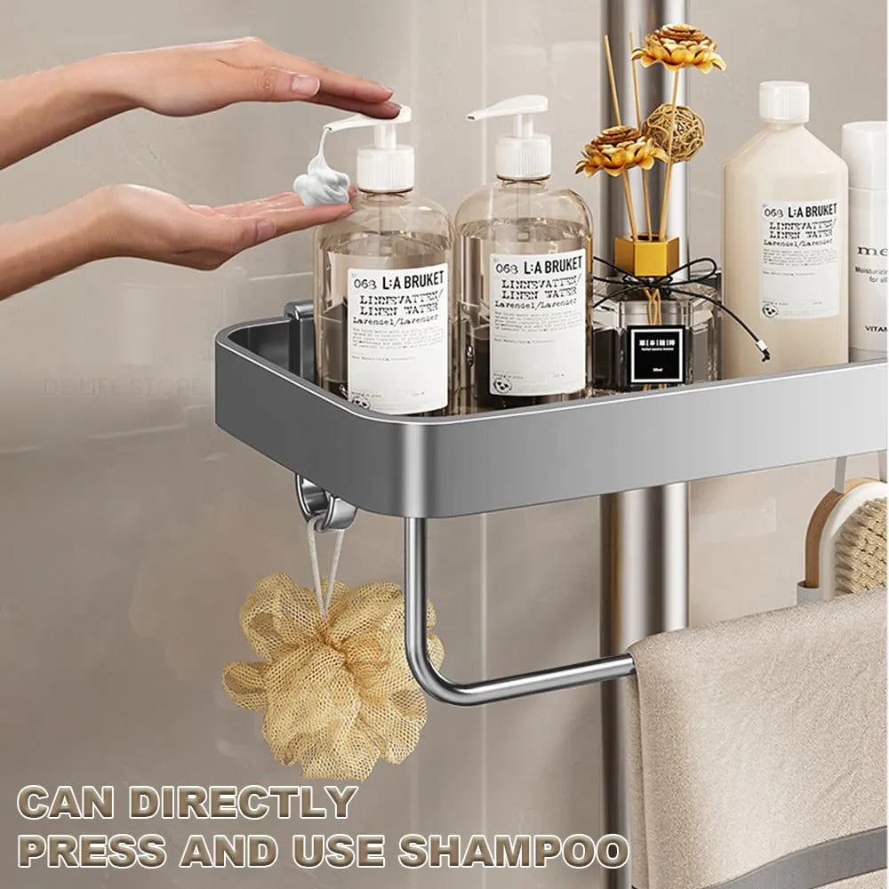 Sleek Aluminum Shower Shelf