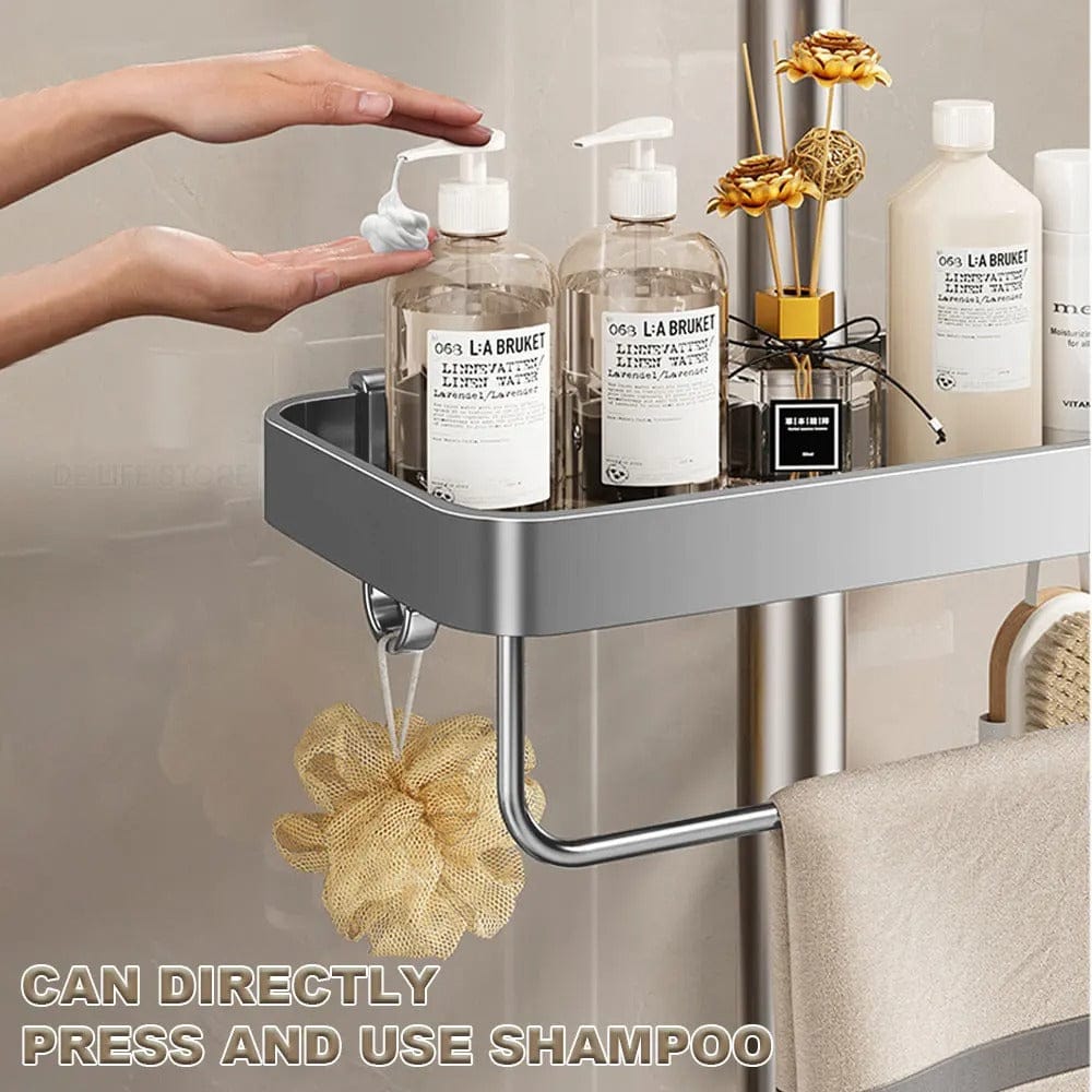 Sleek Aluminum Shower Shelf