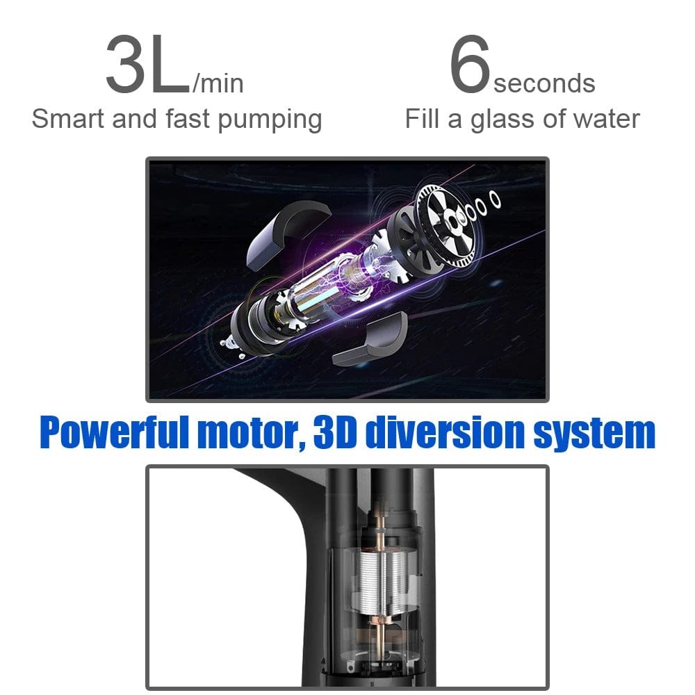 HydroFlow Electric Water Pump with USB Rechargeable Touch Control