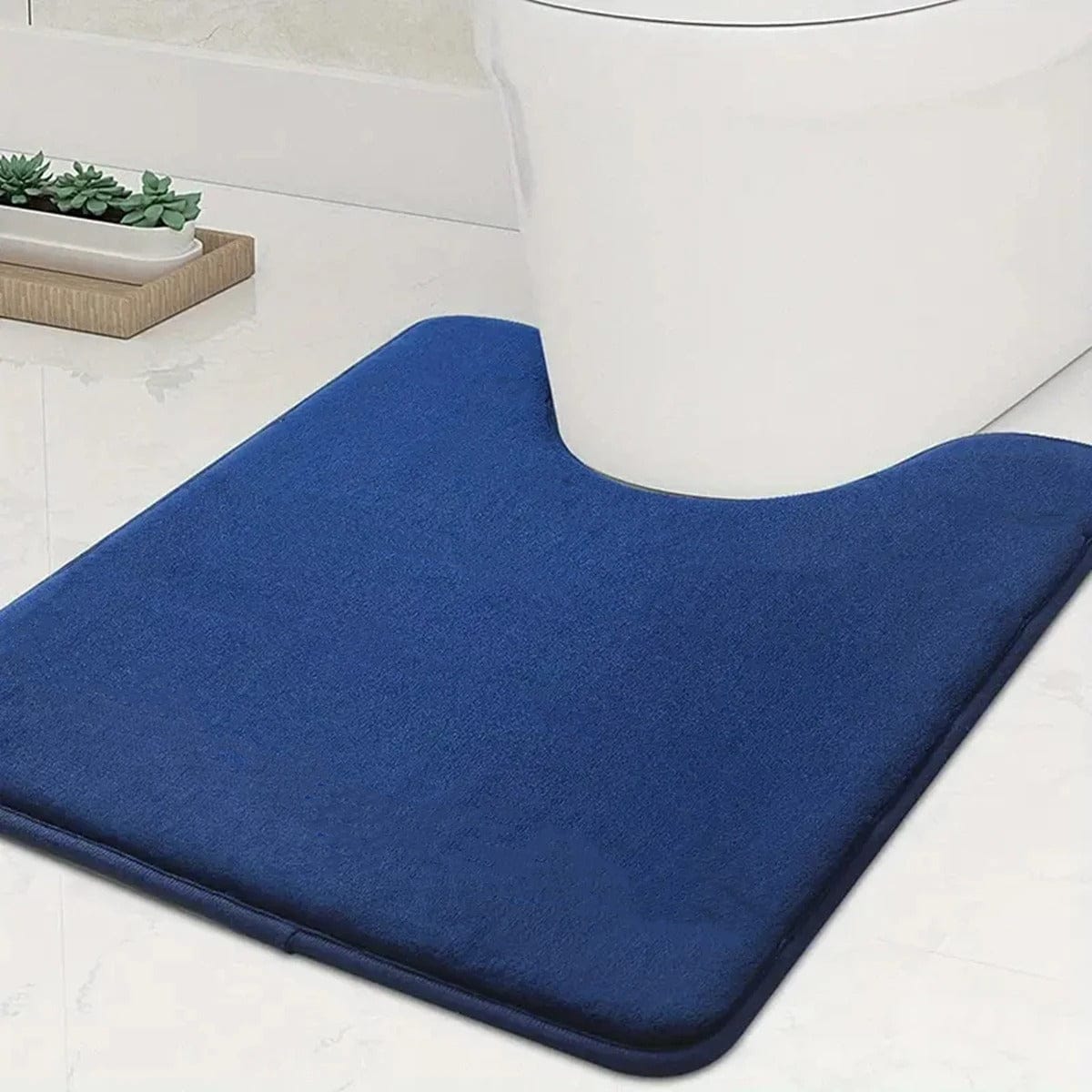 Plush U-Shaped Toilet Mat