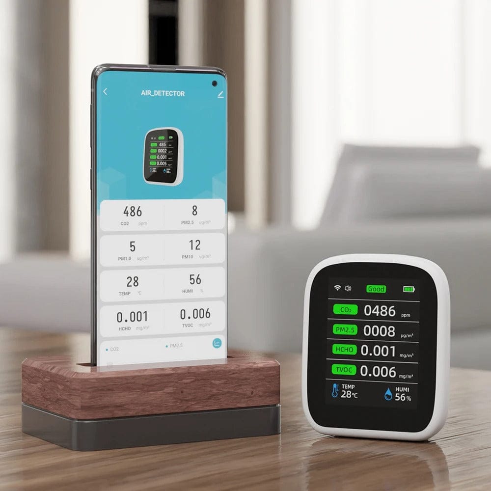 WiFi 8-in-1 Smart Air Quality Monitor Detector