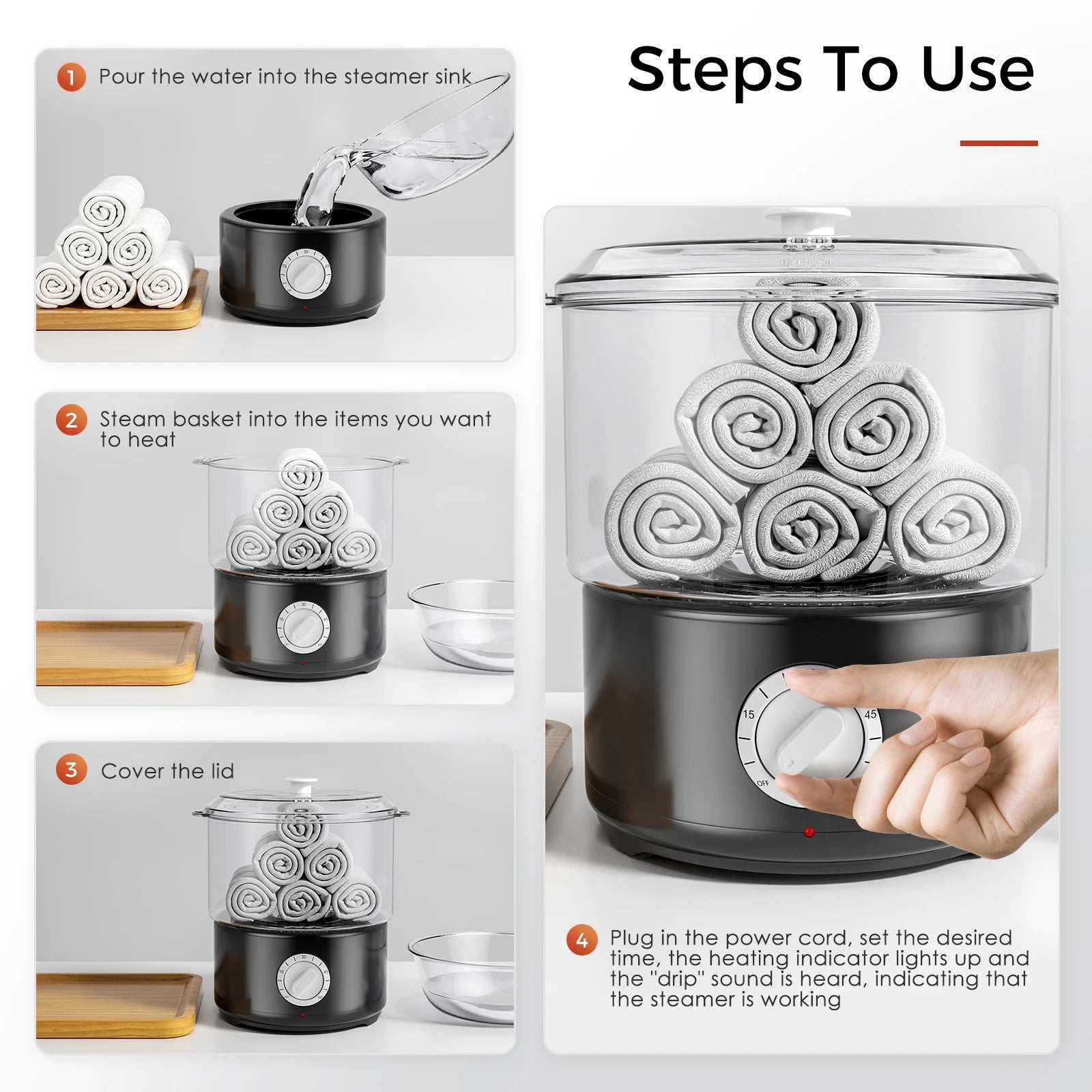 Quick Heating Towel Steamer and Spa Hot Towel Warmer