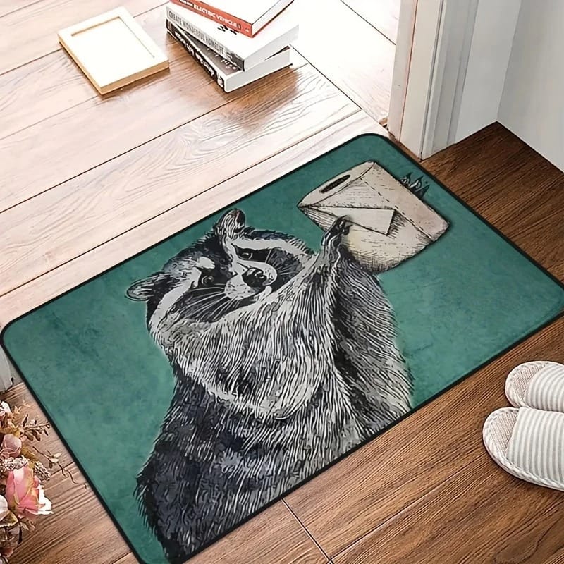 Cute Raccoon Doormat